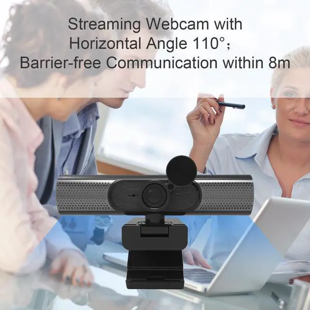 Alt view image 6 of 7 - 2K Webcam Full HD USB Web Camera For Laptop PC Computer Mac Desktop Camera with Dual Microphone & Privacy Cover Autofocus YouTube Live Streaming