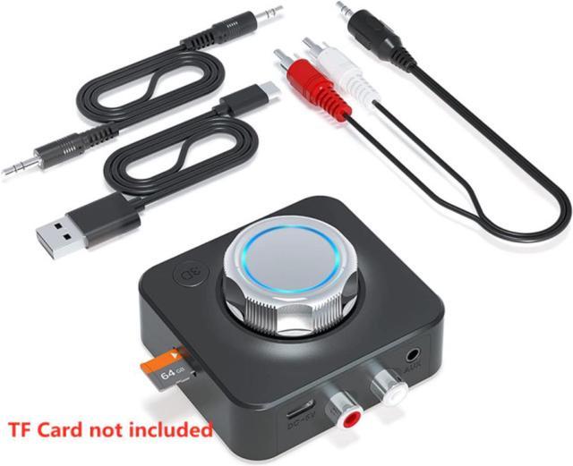 Bluetooth 5.0 Audio Receiver 3D Stereo Music Wireless Adapter TF Card RCA  3.5mm 3.5 AUX Jack For Car kit Wired Speaker Headphone 