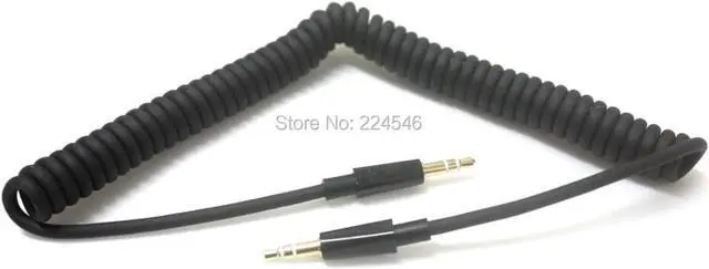 Main image of Coiled Car Stereo Aux Cable 3.5mm Audio Cable for smart phone iPod iPhone Speaker Audio
