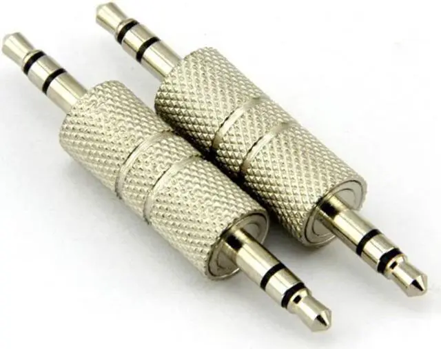 Main image of 2PCS 3.5mm Jack to 3.5mm Audio Male Adapter Connectors