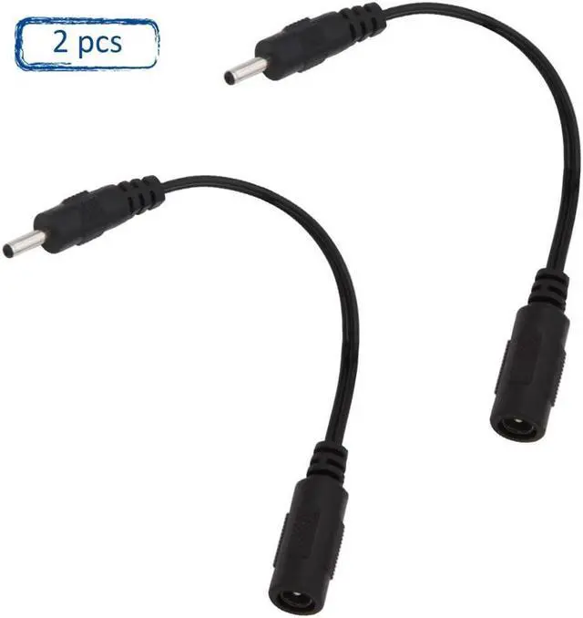 Main image of 2PCS DC Power Adapter Cable 5.5mm x 2.1mm Female to 3.0mm x 1.1mm Male Plug Adapter Connector Converter Cable