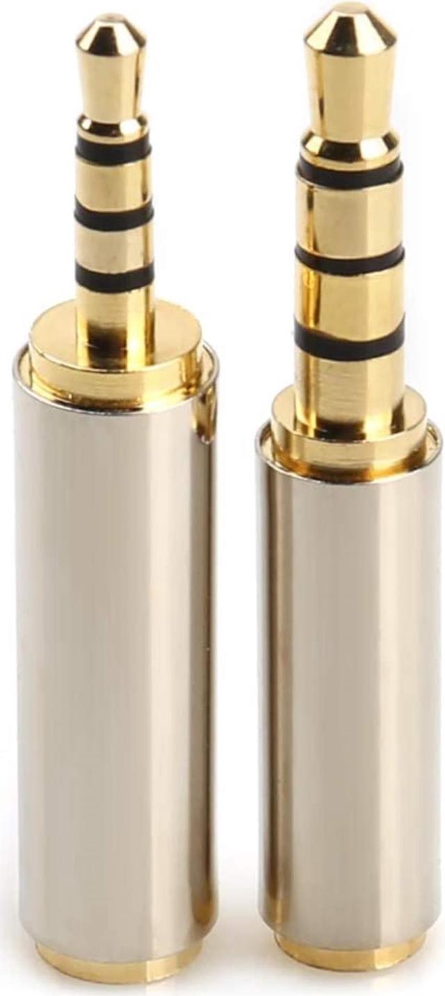 Main image of 2pack 3.5mm Male to 2.5mm Female and 2.5mm Male to 3.5mm Female Audio Headphone Adapter Headset Converter 3 Ring Gold Plated