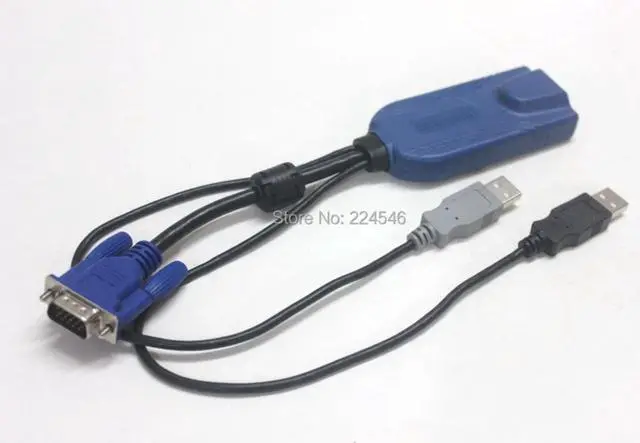 Main image of FOR The RARITAN Dominion KX II KVM CIM - Model D2CIM-DVUSB Dual USB & VGA Adapter Dongle