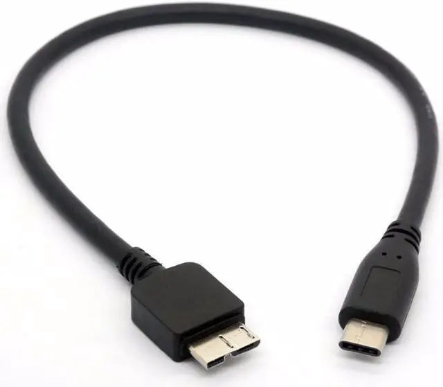 Main image of USB C to Micro USB Cable Type C to Micro B for WD my PassPort HDD Hard Disk 30cm