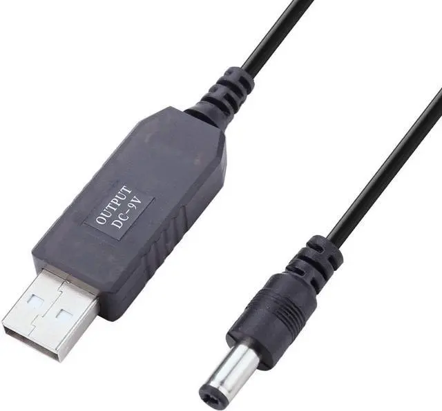 Main image of DC 5V to DC 9V USB Voltage Step Up Converter Cable - 3.3ft/1m Power Supply Adapter Cable for Fan, Led Light, Wireless Router