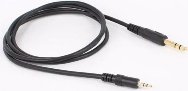 Main image of 3.5mm 1/8" Male to 6.35mm 1/4" Male TRS Plug Stereo Audio Adapter Sound Cable for iPod,Mobile Phone,Computer,Home Theater Device