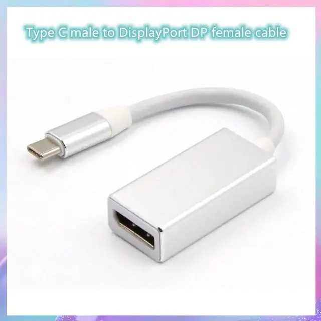 Main image of USB C to DP Cable USB3.1 Type C to DisplayPort DP female 4K UHD adapter for Macbook