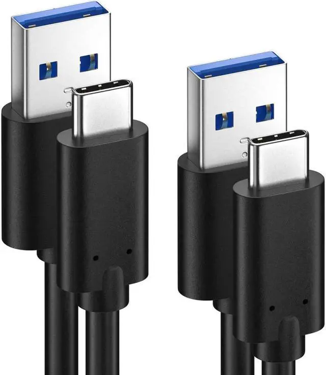Main image of USB Type C Cable 3.3 Feet, 2-Pack USB C to USB 3.0 Cable with 56k Ohm Pull-up Resistor, Compatible For Galaxy S10E, S10