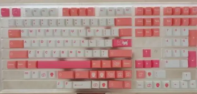 Main image of 1 Set GMK Orange Boi Keycap Cherry Profile PBT Dye Sublimation For Mx Switch Fits 61 64 68 87 96 Keyboard With 1.75U 2U Shift
