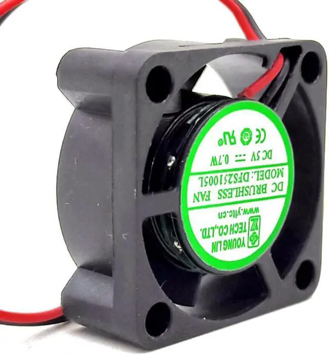 Main image of OIAGLH 2pcs dfs251005l For younglin 2510 fan DC 5V 2.5cm ultra thin micro mute 4500RPM cooling fan