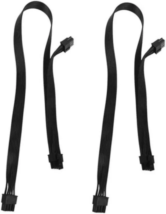 Main image of 2Pcs PCI-E 8 Pin to Dual 8Pin(6+2 Pin) Power Supply Cable for Cooler Master V Series V750 V650 V550 Modular Power Supply