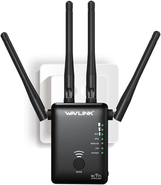 AC1200 Dual Band WIFI Range Extender, up to 300Mbps at 2.4Ghz and