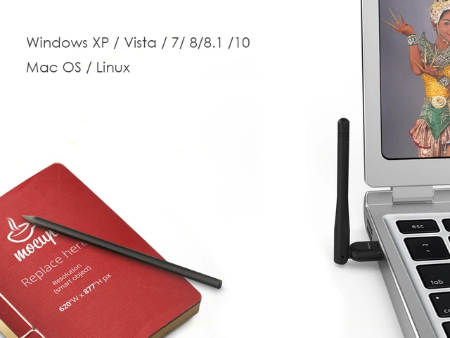 Alt view image 5 of 6 - AC600 Dual Band USB WiFi Adapter, USB Network Adapter WiFi Dongle, WiFi Adapter for Laptop Desktop PC, Support Windows 10/8/7 /XP/Vista/Mac OS 10.7-10.14