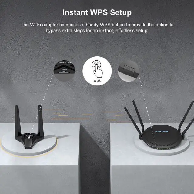 Alt view image 5 of 7 - Wavlink AC1300 Wireless Dual Band USB3.0 Adapter for PC, 1300Mbps WiFi Adapter with 2.4G/400Mbps and 5G/866Mbps, High Gain Dual 3dBi Antennas, MU-MIMO. Magnetic Design Network Card for Desktop, Laptop