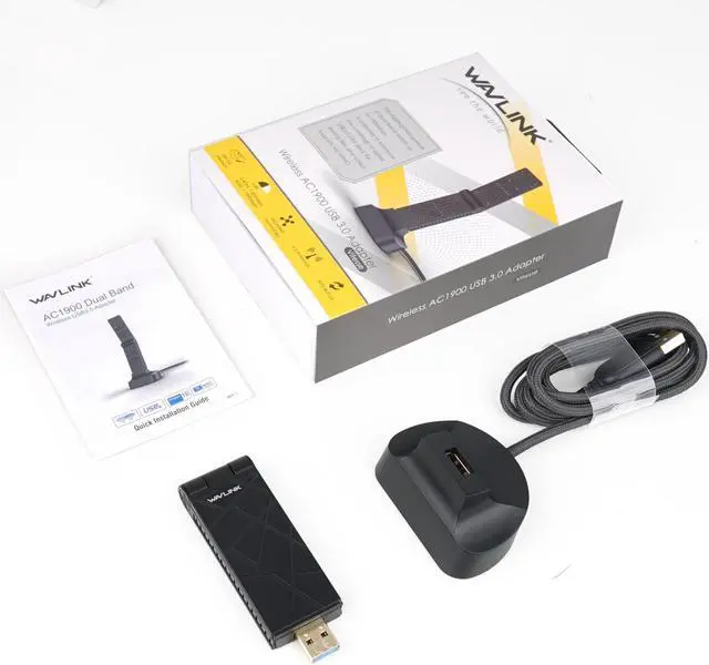 Alt view image 4 of 7 - USB 3.0 WiFi Adapter AC1900Mbps, USB Wireless Network Adapter 3dBi Antennas Wi-Fi Dongle for Laptop Desktop PC Compatible with Windows 10/7/8/8.1/XP Mac OS X 10.6-10.15.4