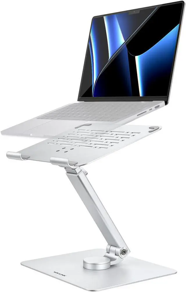 Main image of Wavlink Laptop Stand for Desk, Ergonomic Laptop Holder Laptop Riser with 360° Swivel, Height/Angle Adjustable Computer Riser for Collaborative Work, Fit for MacBook Pro/Air, Laptops 10 15 17 inch