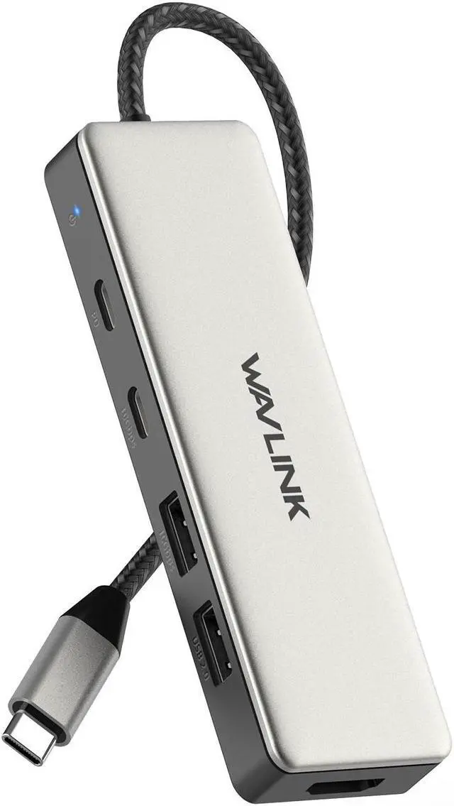 AorZ 5-in-1 USB C Hub With 4K HDMI, USB 3.0 Ports & PD Charging - Compatible With Steam Deck, MacBook & Type C Devices