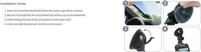 Alt view image 12 of 16 - Transcend Suction Mount for DrivePro Car Dashboard Cameras