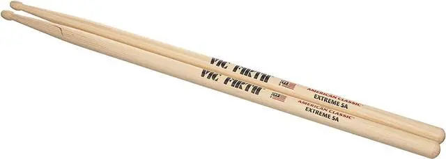 Alt view image 7 of 19 - Vic Firth Extreme 5A American ClassicÃƒâ€šÃ‚Â® Hickory Drumsticks