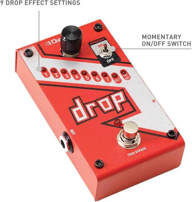 Alt view image 15 of 20 - Digitech Drop Polyphonic Drop Tune Pitch Shifter pedal