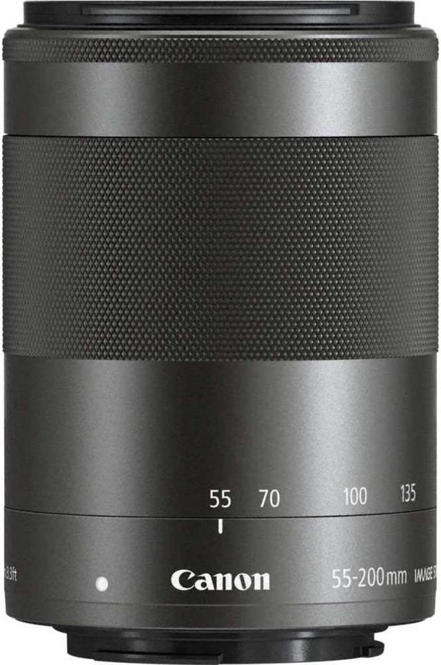 Canon EF-M 55-200 mm f/4.5-6.3 IS STM Lens for Camera,Black