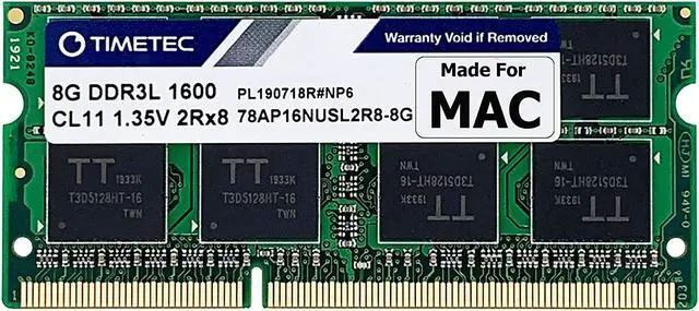Alt view image 6 of 9 - Timetec Hynix IC 8GB Compatible for Apple DDR3L 1600MHz PC3L-12800 SODIMM Memory Upgrade for Early/Mid/Late 2011, Mid/Late 2012, Early/Late 2013, Late 2014, Mid 2015 MacBook Pro, iMac, Mac Mini (8GB)