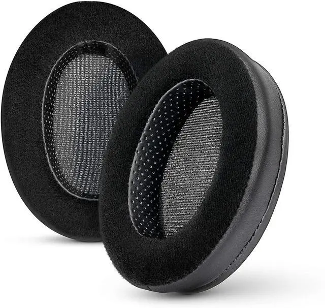 Main image of Brainwavz Hybrid Memory Foam Earpad - Black PU/Velour - Suitable for Large Over The Ear Headphones