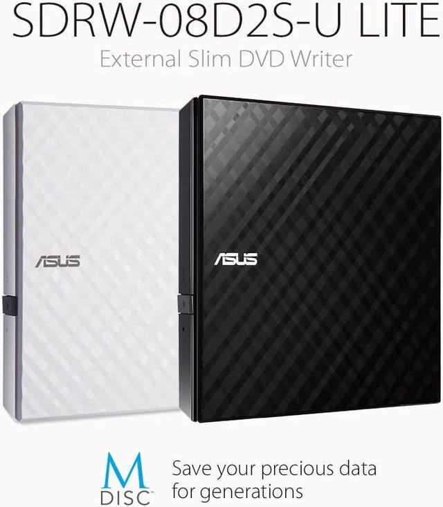 Alt view image 4 of 6 - ASUS SDRW-08D2S-U External DVD-RW - Black