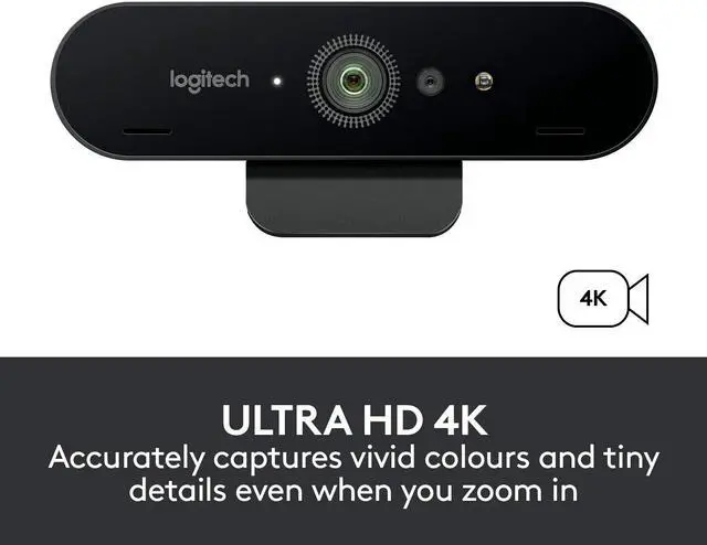 Alt view image 5 of 9 - Logitech BRIO STREAM - Web camera - colour - 4096 x 2160 - 1080p, 4K - audio - USB