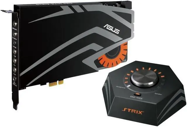 Alt view image 3 of 8 - ASUS STRIX RAID PRO ESS SABRE9006A Premier 8 Channel Audio DAC Channels 24-bit Up to 192KHz PCI Express Interface Gaming Sound Card
