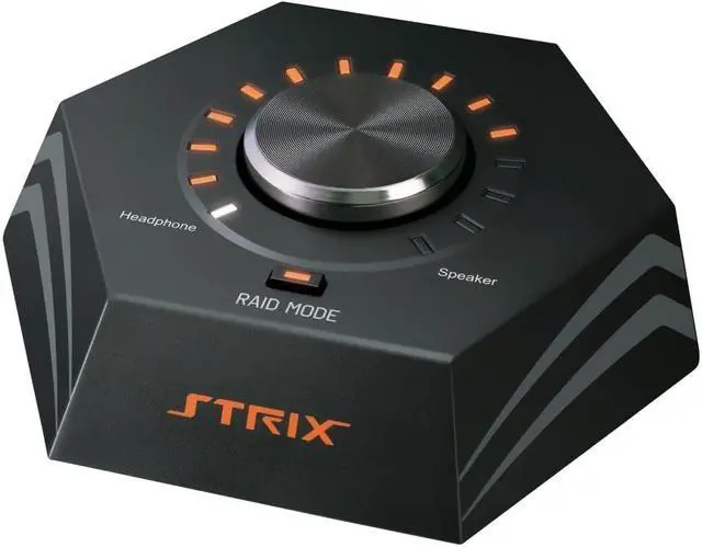 Alt view image 6 of 6 - ASUS STRIX RAID DLX ESS SABRE9016 Premier 8 Channel Audio DAC Channels 24-bit Up to 192KHz PCI Express Interface Gaming Sound Card