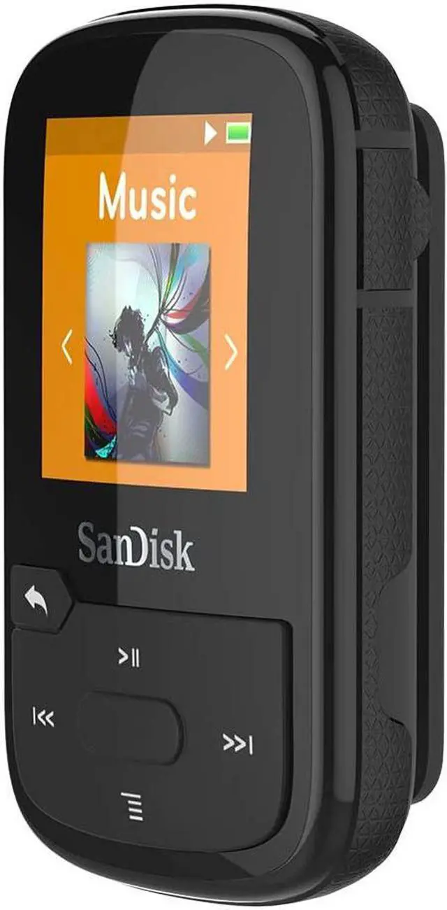Alt view image 12 of 16 - SanDisk Clip Sport Plus 16 GB Flash MP3 Player - Black