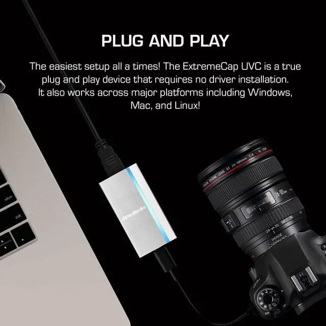 Alt view image 19 of 20 - Avermedia BU110 ExtremeCap UVC HDMI to USB 3.0 converter