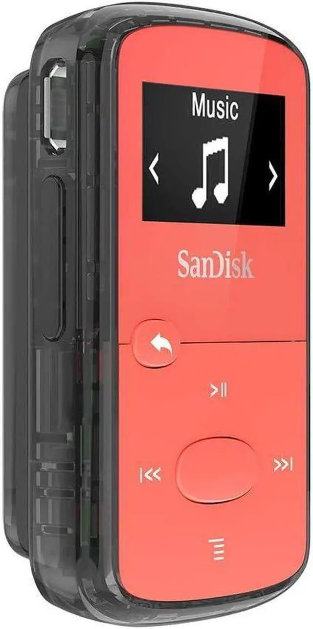 Alt view image 13 of 14 - SanDisk Clip Jam 8GB Flash MP3 Player Red