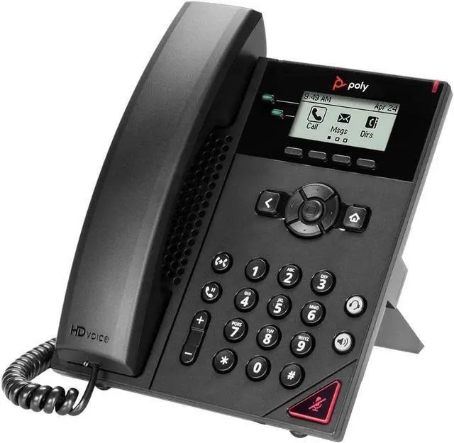 Alt view image 5 of 19 - Polycom VVX 150 2200-48810-025 Entry level IP Phone w/ 2 Line & SIP (VoIP)