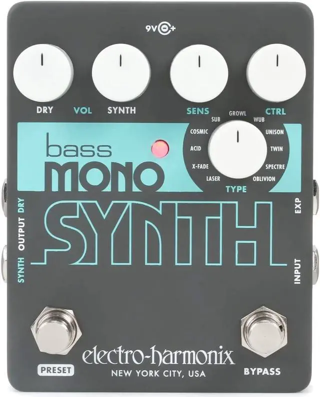 Alt view image 6 of 20 - Electro-Harmonix Bass Mono Synth Bass Synthesizer Pedal