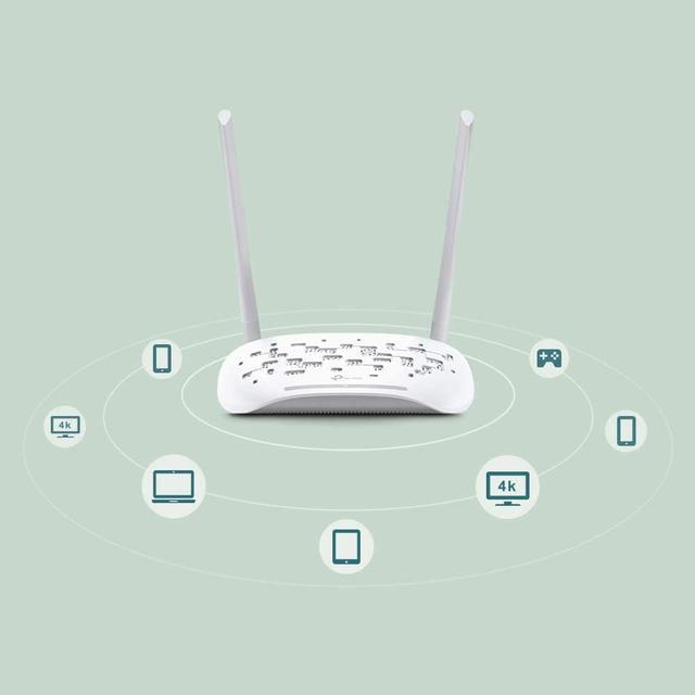 Modem routeur ADSL2+ WiFi N 300 Mbps TD-W8961N