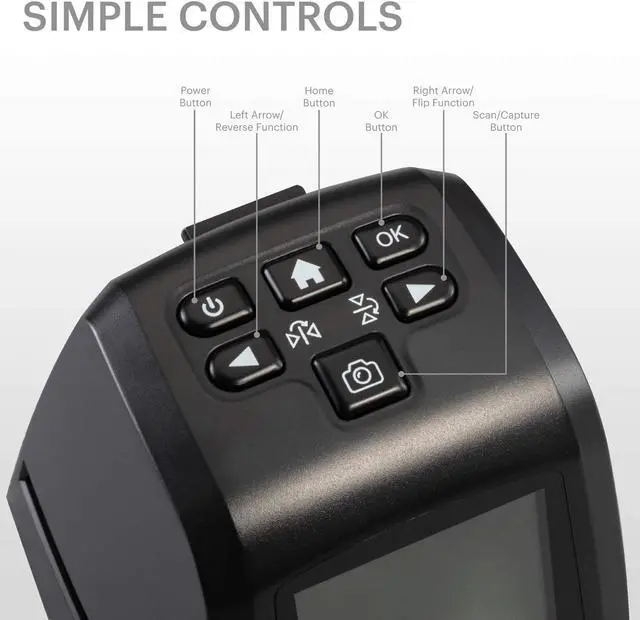 Alt view image 12 of 20 - kodak mini digital film & slide scanner  converts 35mm, 126, 110, super 8 & 8mm film negatives & slides to 22 megapixel jpeg images  includes  2.4 lcd screen  easy load film adapters