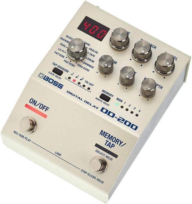 BOSS DD-200 Digital Delay Pedal, Fast, Easy Operation with Hands