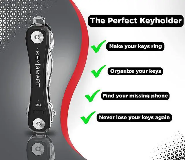 Alt view image 12 of 20 - Keysmart Pro Smart Key Organizer with Tile Location Tracking - Black