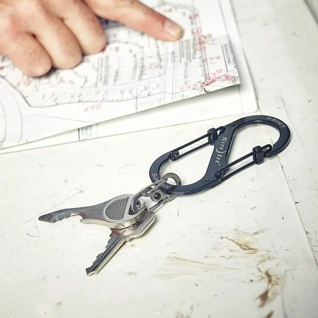 Alt view image 9 of 12 - NITE IZE LSB4-01-R3 Locking Carabiner,3-3/5 In.,Steel,Black