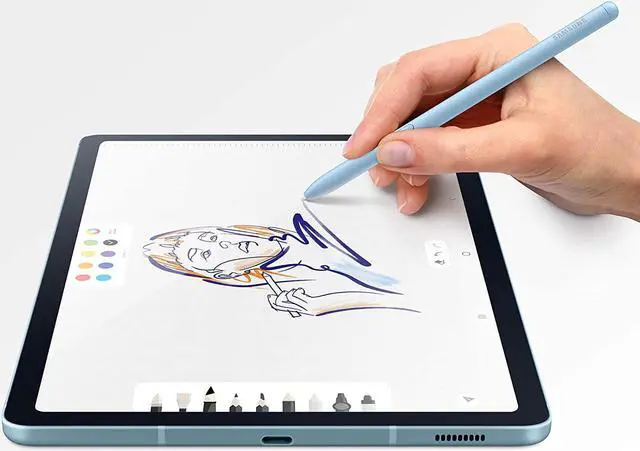 Alt view image 5 of 7 - Samsung Galaxy Tab S6 Lite 64GB ROM  + 4GB RAM 10.4" Factory Unlocked Wi-Fi Only Tablet (Angora Blue) - International Version