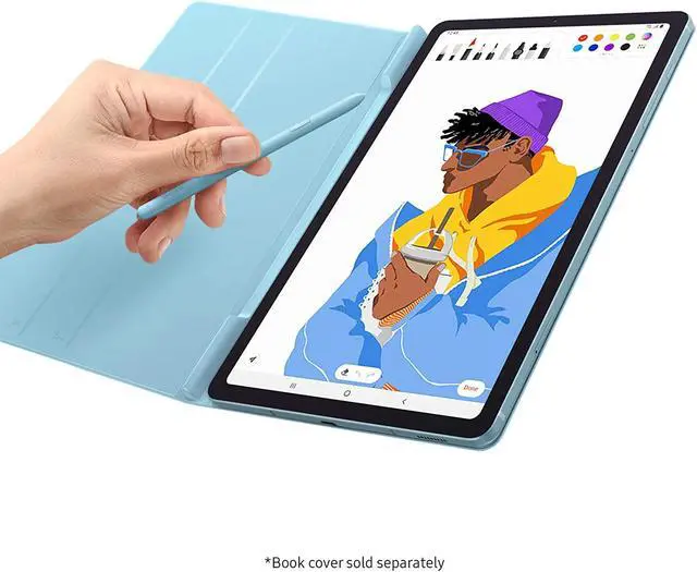 Alt view image 6 of 7 - Samsung Galaxy Tab S6 Lite 64GB ROM  + 4GB RAM 10.4" Factory Unlocked Wi-Fi Only Tablet (Angora Blue) - International Version