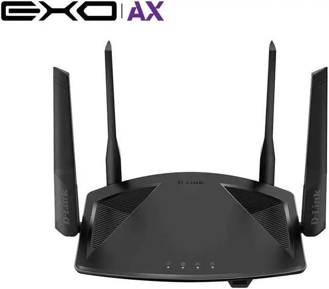 Alt view image 4 of 4 - D-Link DIR-X1860 EXO AX1800 Wi-Fi 6 Router with Gigabit Ethernet Ports, MU-MIMO, Band Steering, 1024 QAM, OFDMA, Firewall, Parental Controls and Speedtest. Works with Alexa/Gooogle Assistant