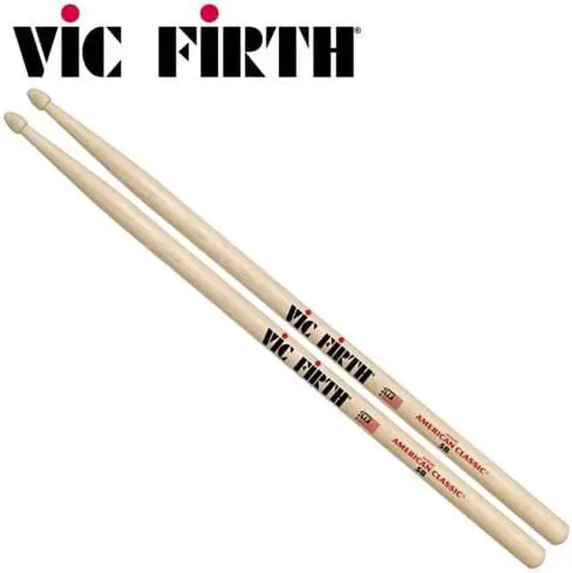 Alt view image 7 of 9 - Vic Firth American Classic 5BW Wood Tip Drumsticks
