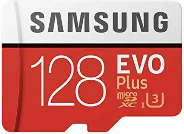 Alt view image 4 of 7 - Samsung MB-MC128HA/APC DCM 128GB 8pin microSDXC r100MB/s w60MB/s C10 U3 UHS-I Samsung EVO Plus microSDXC Memory Card w/ Adapter