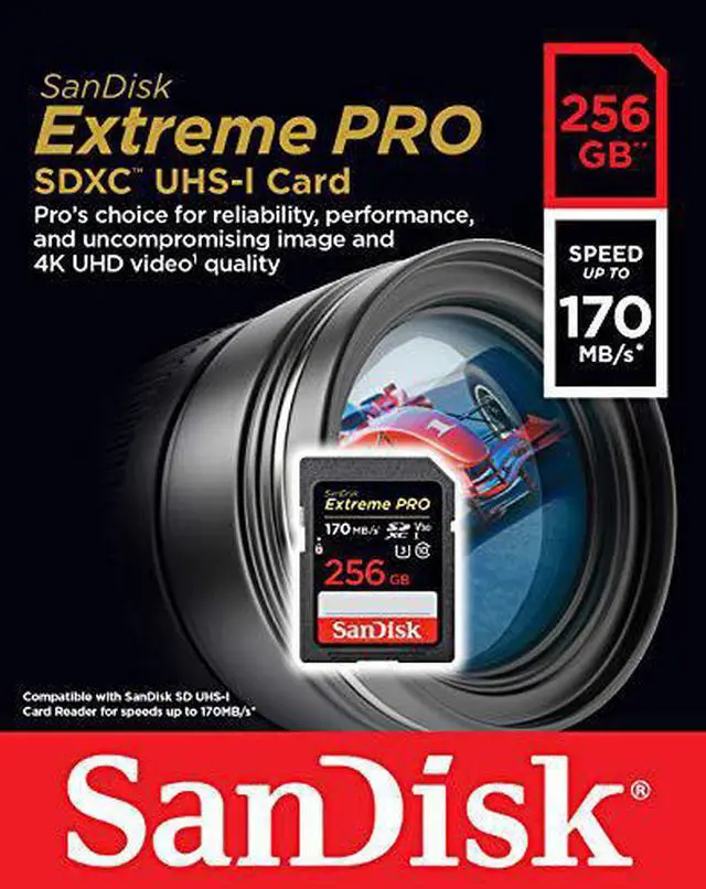 Alt view image 12 of 14 - SanDisk - SDSDXXY-256G-ANCIN - SanDisk Extreme PRO 256 GB Class 10/UHS-I (U3) SDXC - 170 MB/s Read - 90 MB/s Write -
