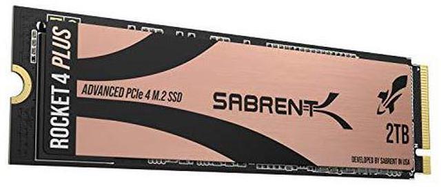 Alt view image 9 of 20 - SABRENT 2TB Rocket 4 Plus NVMe 4.0 Gen4 PCIe M.2 Internal SSD Extreme Performance Solid State Drive R/W 7100/6600MB/s (SB-RKT4P-2TB)