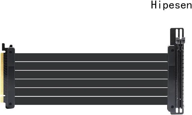 Main image of Hipesen High Speed PCI Express Riser Card PCI-E 3.0 x 16 Riser Card Extender Ribbon Flexible Extension Cable 90 Degree for Computer Graphic Cards (20CM)