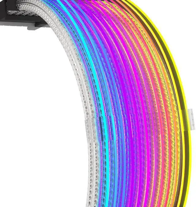 Alt view image 3 of 7 - Hipesen RGB Extension Cable Kit to 24-Pin ATX Motherboard for Computer Gaming Case (24-Pin PSU)